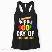 Happy 100th Day Of Kindergarten Pencil Women's Tank Top thumb 0