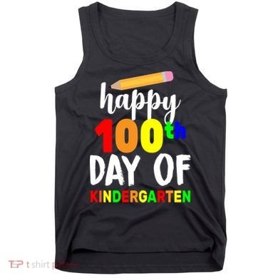 Happy 100th Day Of Kindergarten Pencil Tank Top