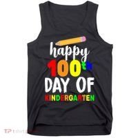 Happy 100th Day Of Kindergarten Pencil Tank Top thumb 0