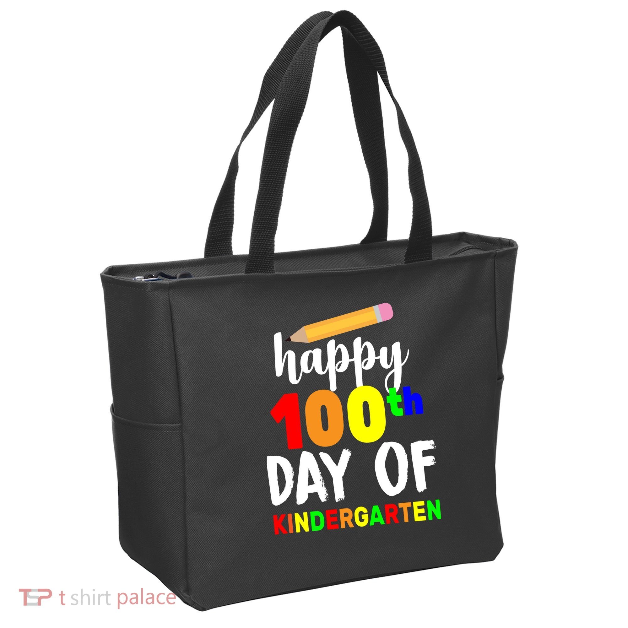 Happy 100th Day Of Kindergarten Pencil Tote Bag