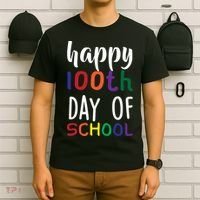 Happy 100th Day Of School T-Shirt thumb 6