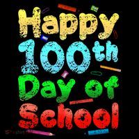 Happy 100th Day of School Ornament thumb 1