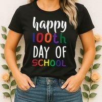 Happy 100th Day Of School Women's T-Shirt thumb 2