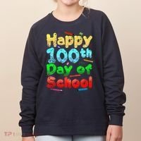 Happy 100th Day of School Women's Sweatshirt thumb 0