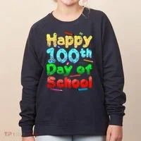 Happy 100th Day of School Women's Sweatshirt thumb 0