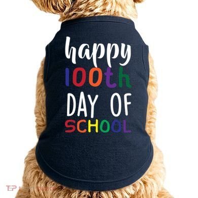 Happy 100th Day of School Doggie Tank