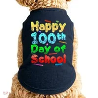 Happy 100th Day of School Doggie Tank thumb 0