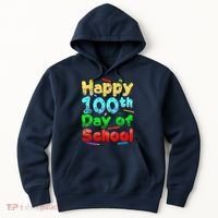 Happy 100th Day of School Hoodie thumb 0