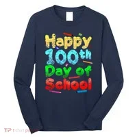 Happy 100th Day of School Long Sleeve Shirt thumb 0