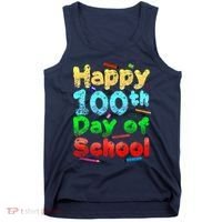 Happy 100th Day of School Tank Top thumb 0