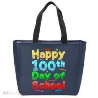 Happy 100th Day of School Tote Bag thumb 0