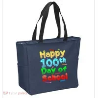 Happy 100th Day of School Tote Bag thumb 2