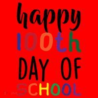 Happy 100th Day Of School Santa Hat thumb 1