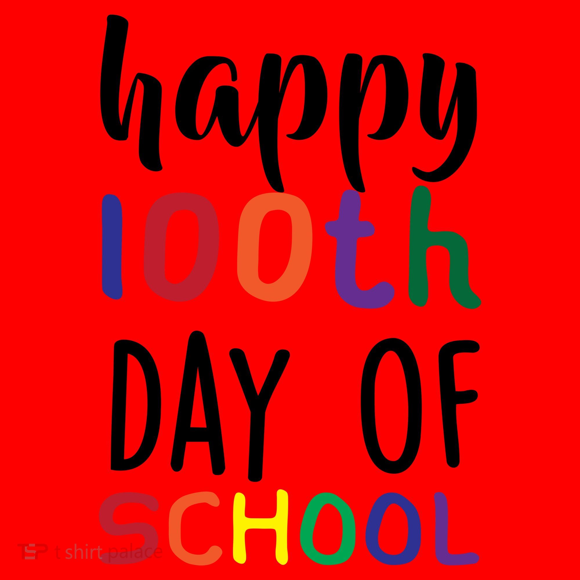 Happy 100th Day Of School Santa Hat