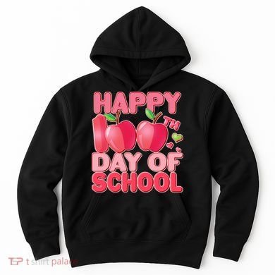 Happy 100th Day of School Cute Apples Hoodie