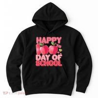 Happy 100th Day of School Cute Apples Hoodie thumb 0