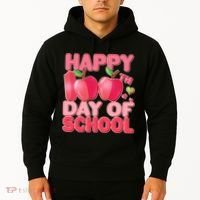 Happy 100th Day of School Cute Apples Hoodie thumb 2
