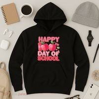 Happy 100th Day of School Cute Apples Hoodie thumb 3