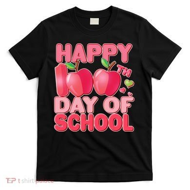 Happy 100th Day of School Cute Apples T-Shirt