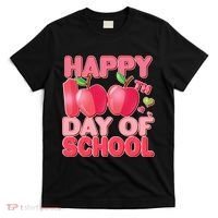 Happy 100th Day of School Cute Apples T-Shirt thumb 0