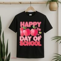 Happy 100th Day of School Cute Apples T-Shirt thumb 2