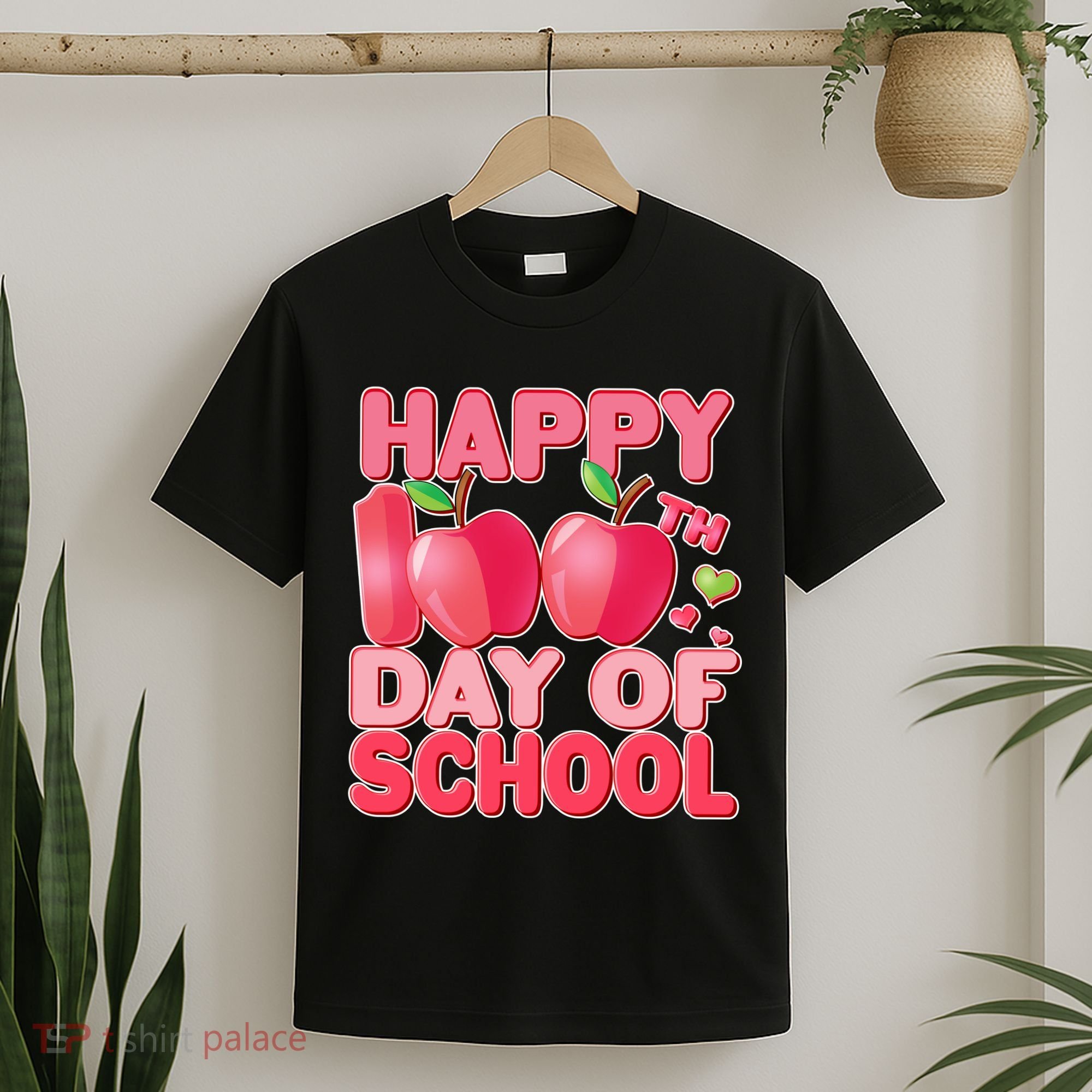 Happy 100th Day of School Cute Apples T-Shirt