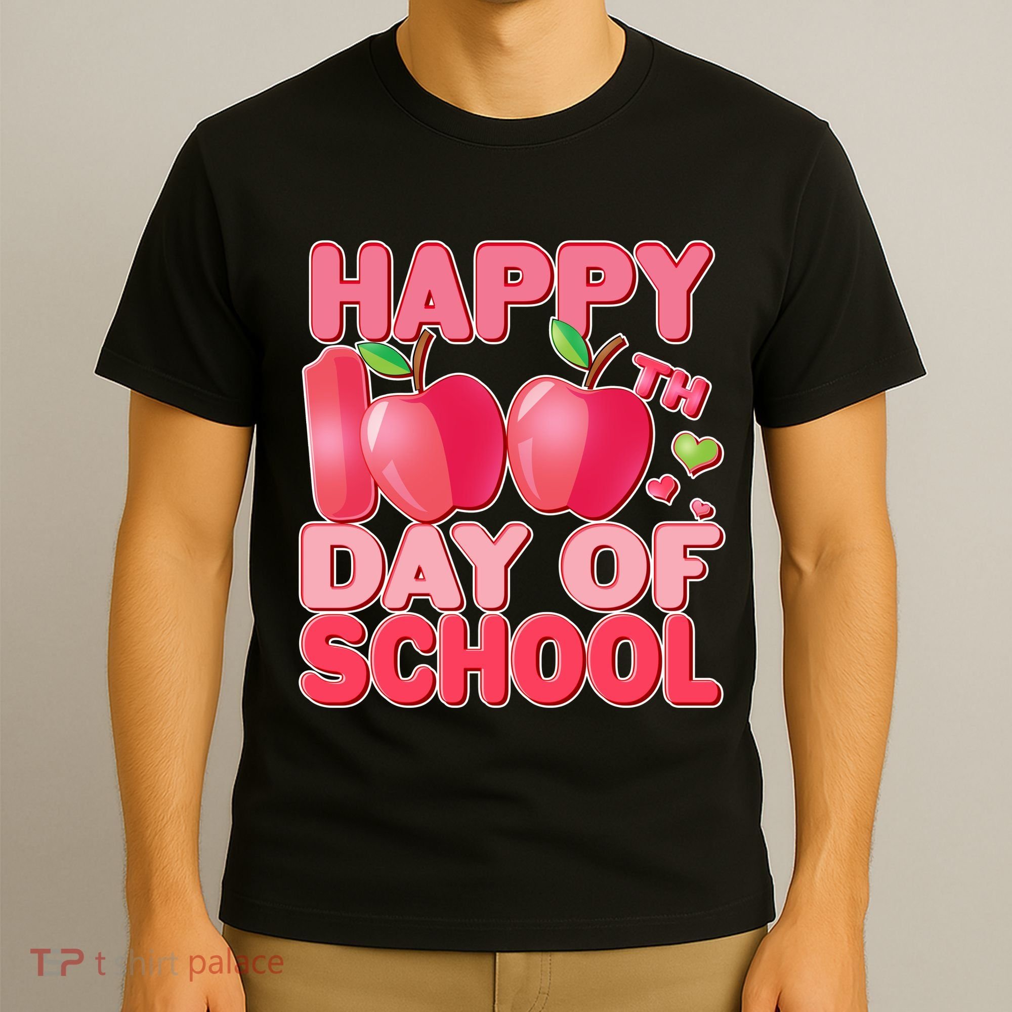 Happy 100th Day of School Cute Apples T-Shirt