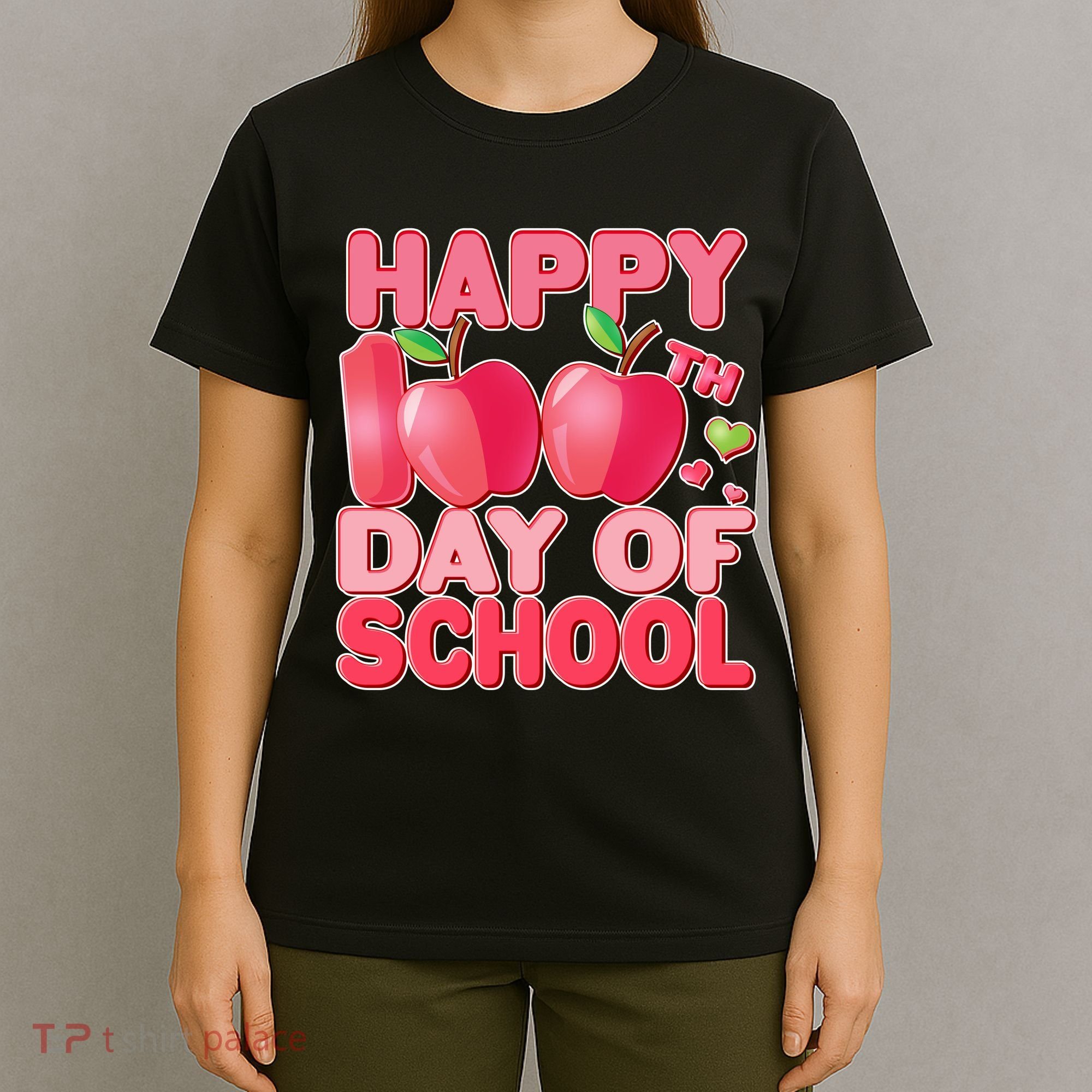 Happy 100th Day of School Cute Apples T-Shirt