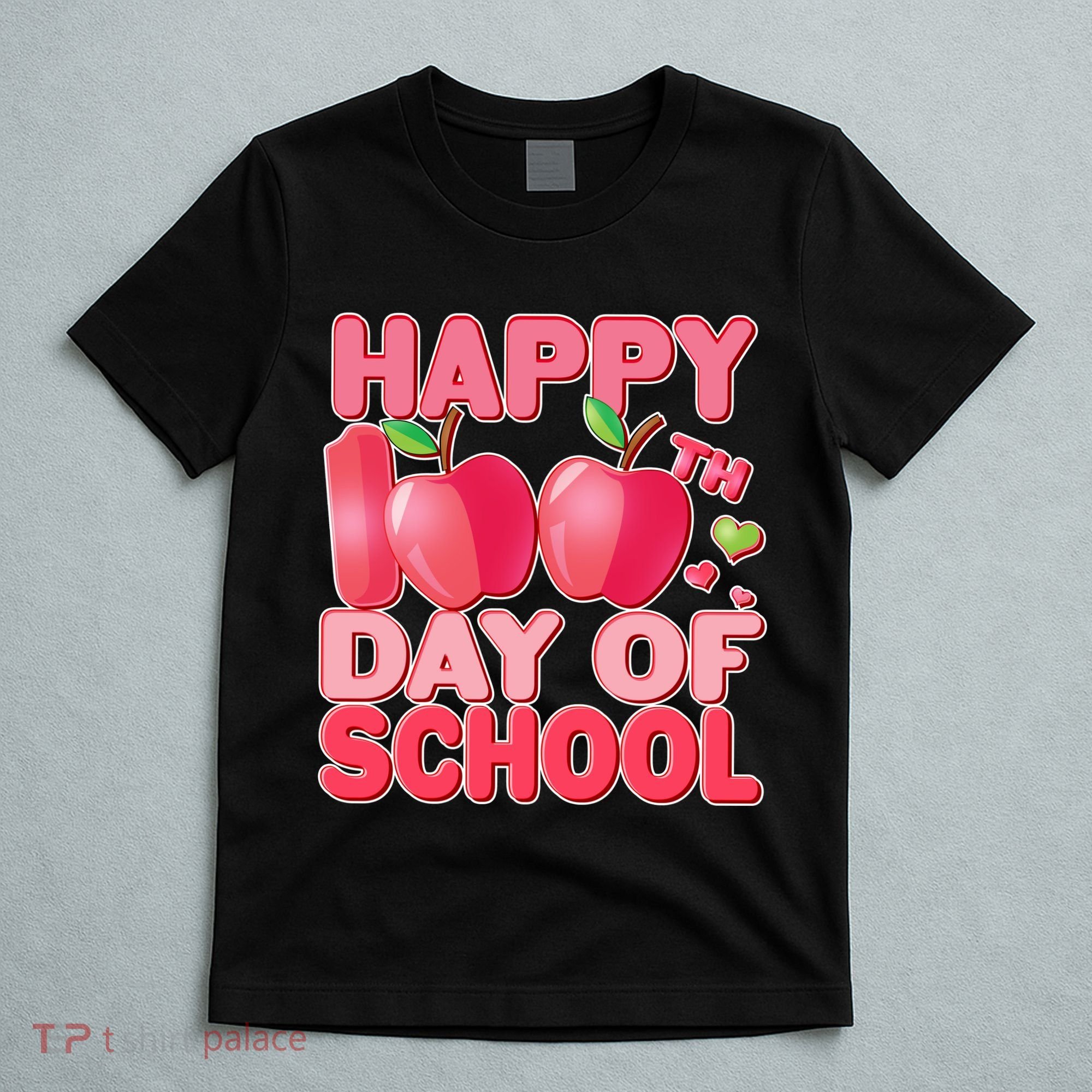 Happy 100th Day of School Cute Apples T-Shirt