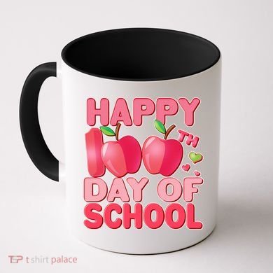 Happy 100th Day of School Cute Apples Coffee Mug