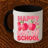 Happy 100th Day of School Cute Apples Coffee Mug thumb 2