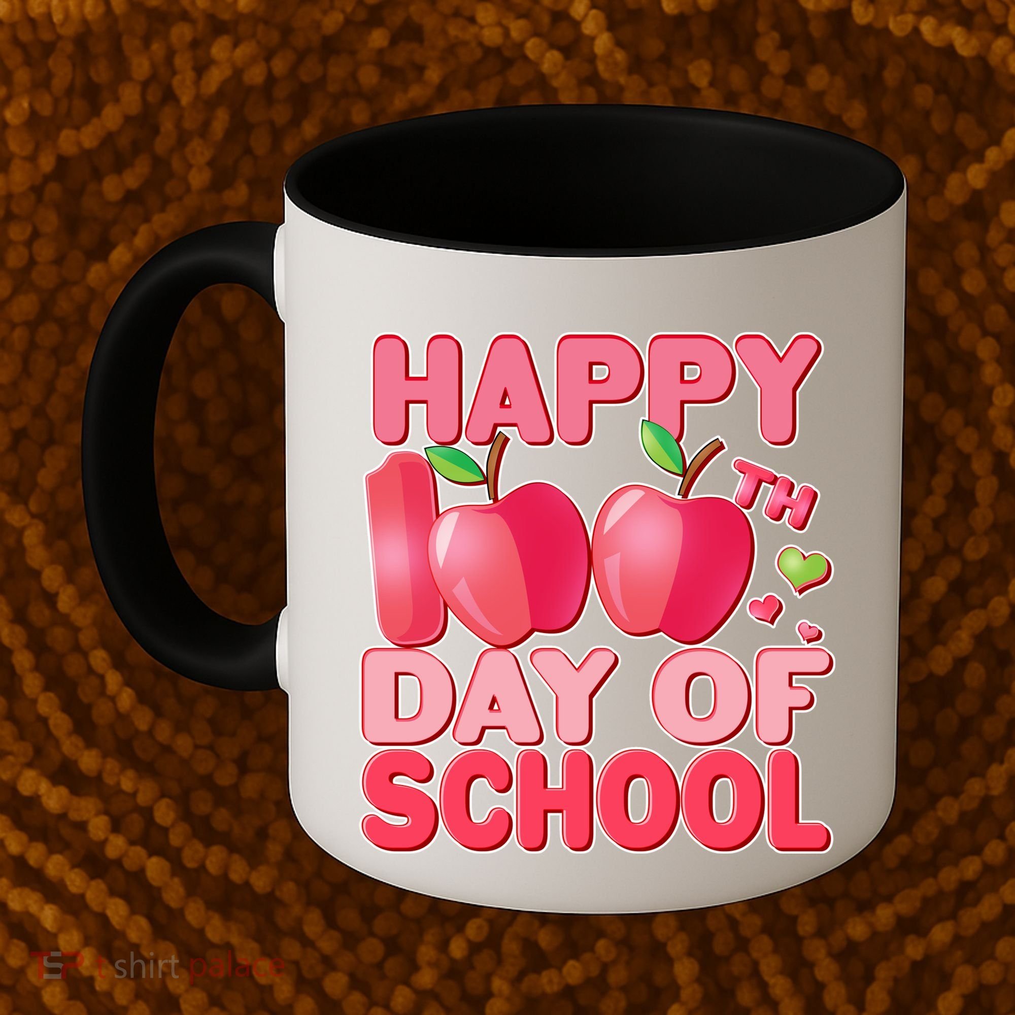 Happy 100th Day of School Cute Apples Coffee Mug