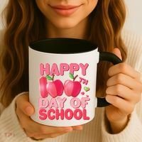 Happy 100th Day of School Cute Apples Coffee Mug thumb 3