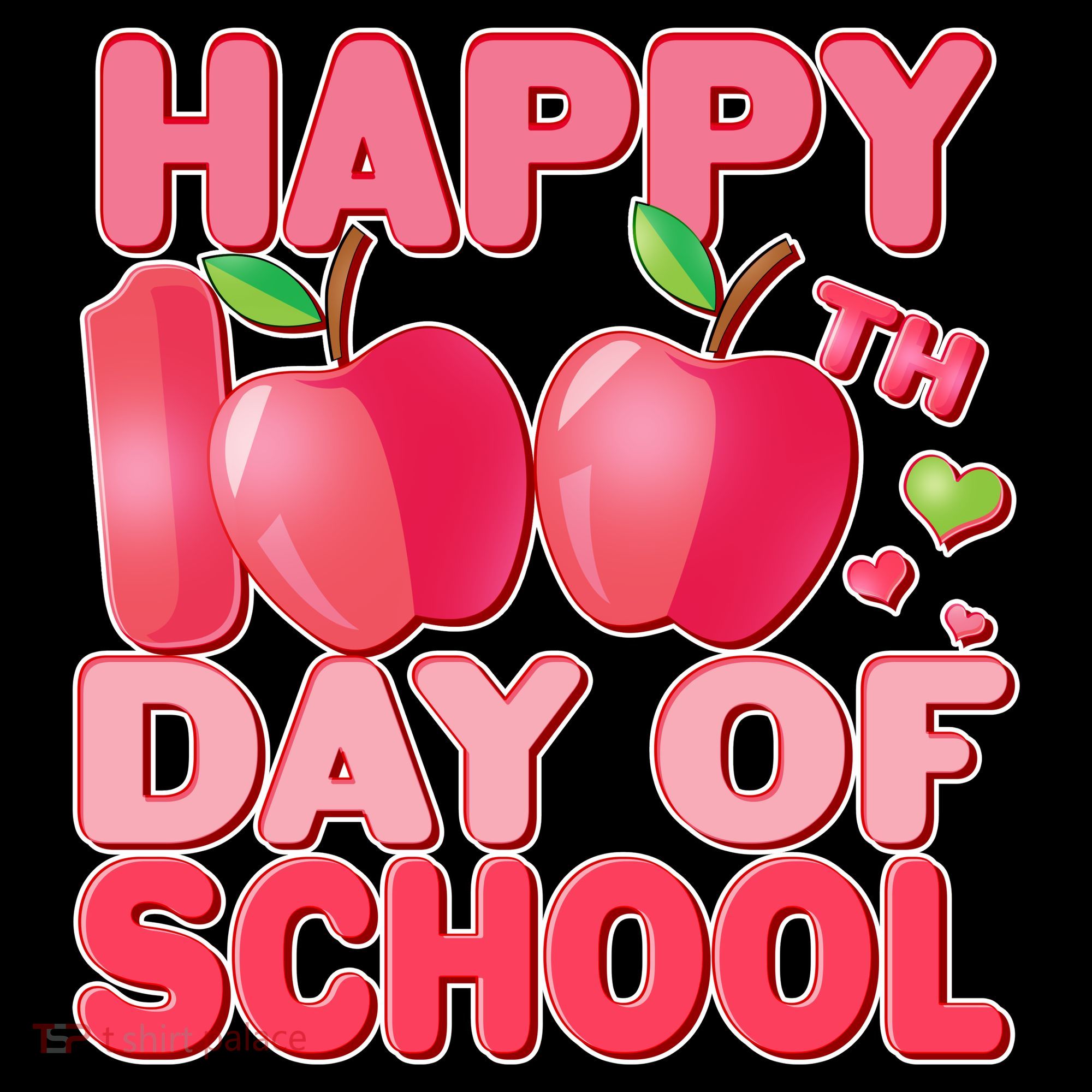 Happy 100th Day of School Cute Apples Coffee Mug