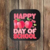 Happy 100th Day of School Cute Apples Coaster thumb 0