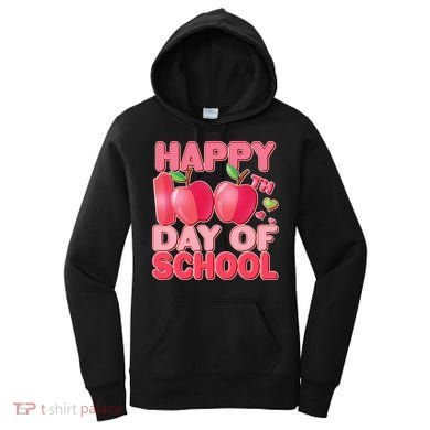 Happy 100th Day of School Cute Apples Women's Hoodie