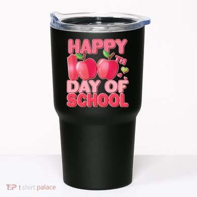 Happy 100th Day of School Cute Apples Tumbler
