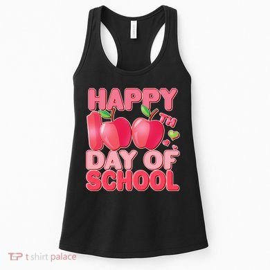 Happy 100th Day of School Cute Apples Women's Tank Top