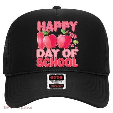 Happy 100th Day of School Cute Apples Hat