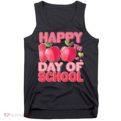 Happy 100th Day of School Cute Apples Tank Top