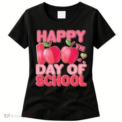 Happy 100th Day of School Cute Apples Women's T-Shirt