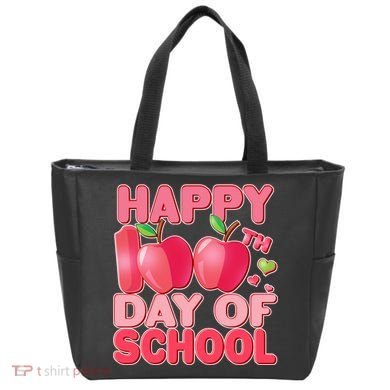 Happy 100th Day of School Cute Apples Tote Bag