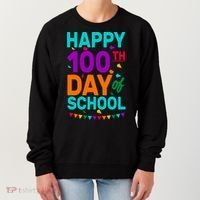 Happy 100th Day Of School For Teacher Or Child Women's Sweatshirt thumb 0