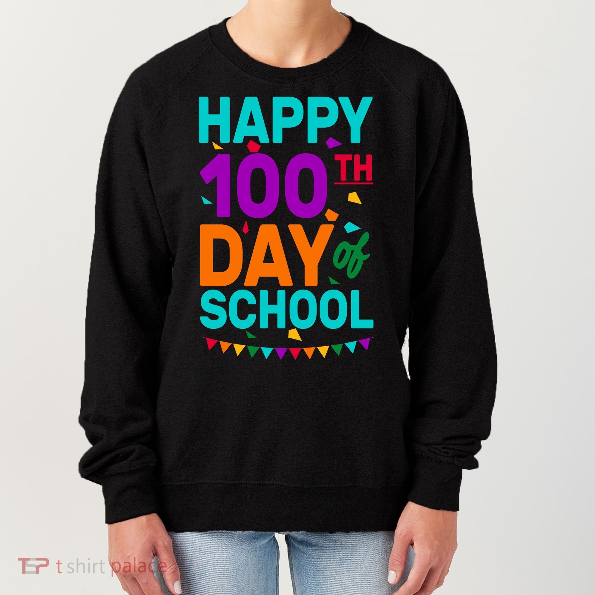 Happy 100th Day Of School For Teacher Or Child Women's Sweatshirt