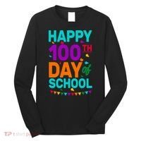 Happy 100th Day Of School For Teacher Or Child Long Sleeve Shirt thumb 0