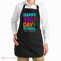 Happy 100th Day Of School For Teacher Or Child Apron thumb 2