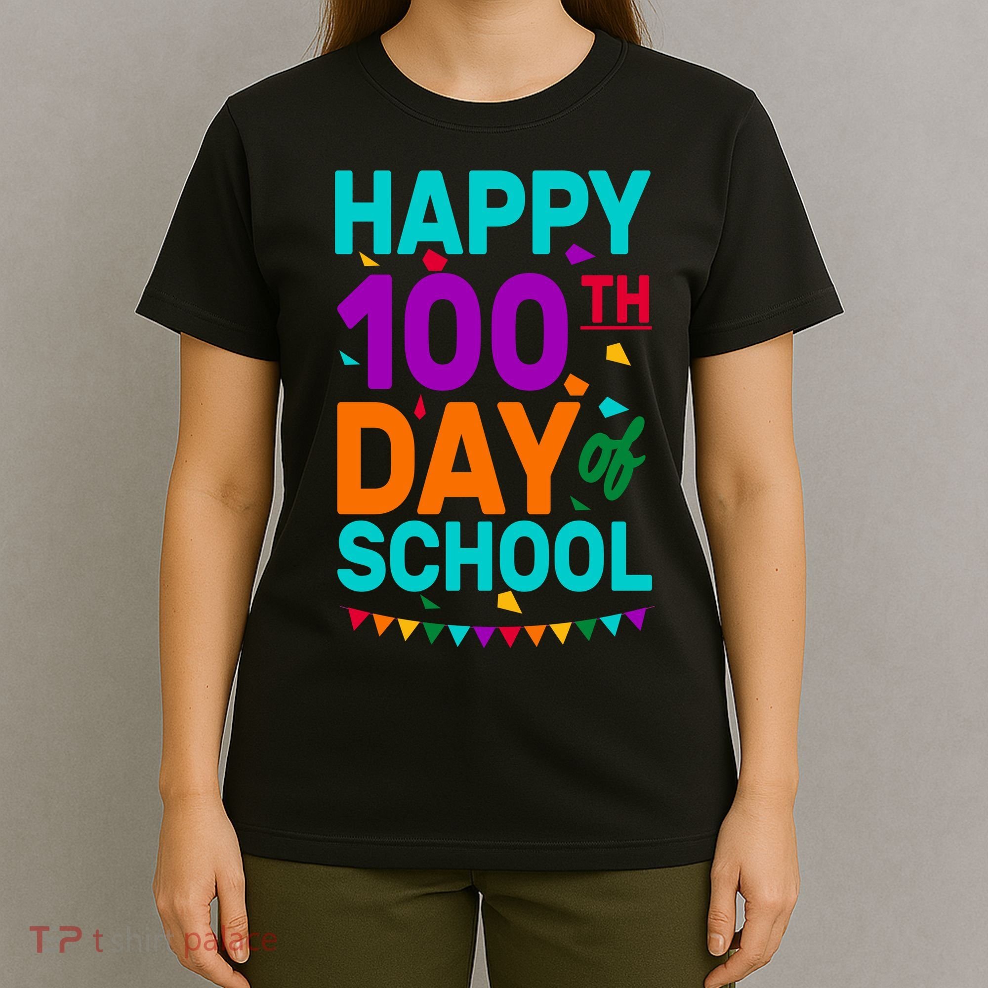 Happy 100th Day Of School For Teacher Or Child T-Shirt
