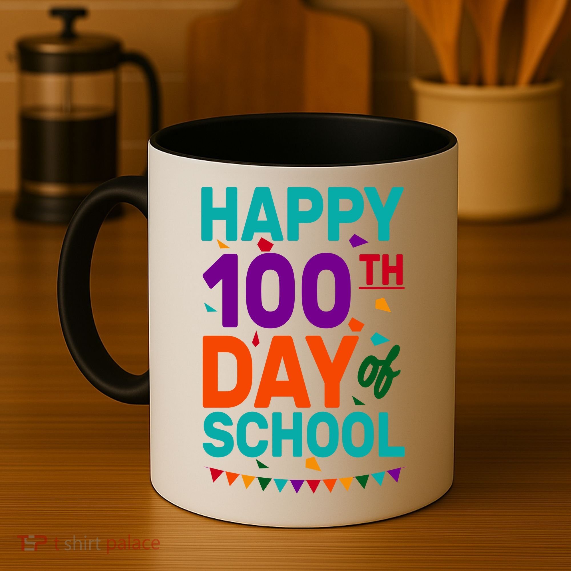 Happy 100th Day Of School For Teacher Or Child Coffee Mug