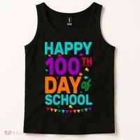 Happy 100th Day Of School For Teacher Or Child Tank Top thumb 2