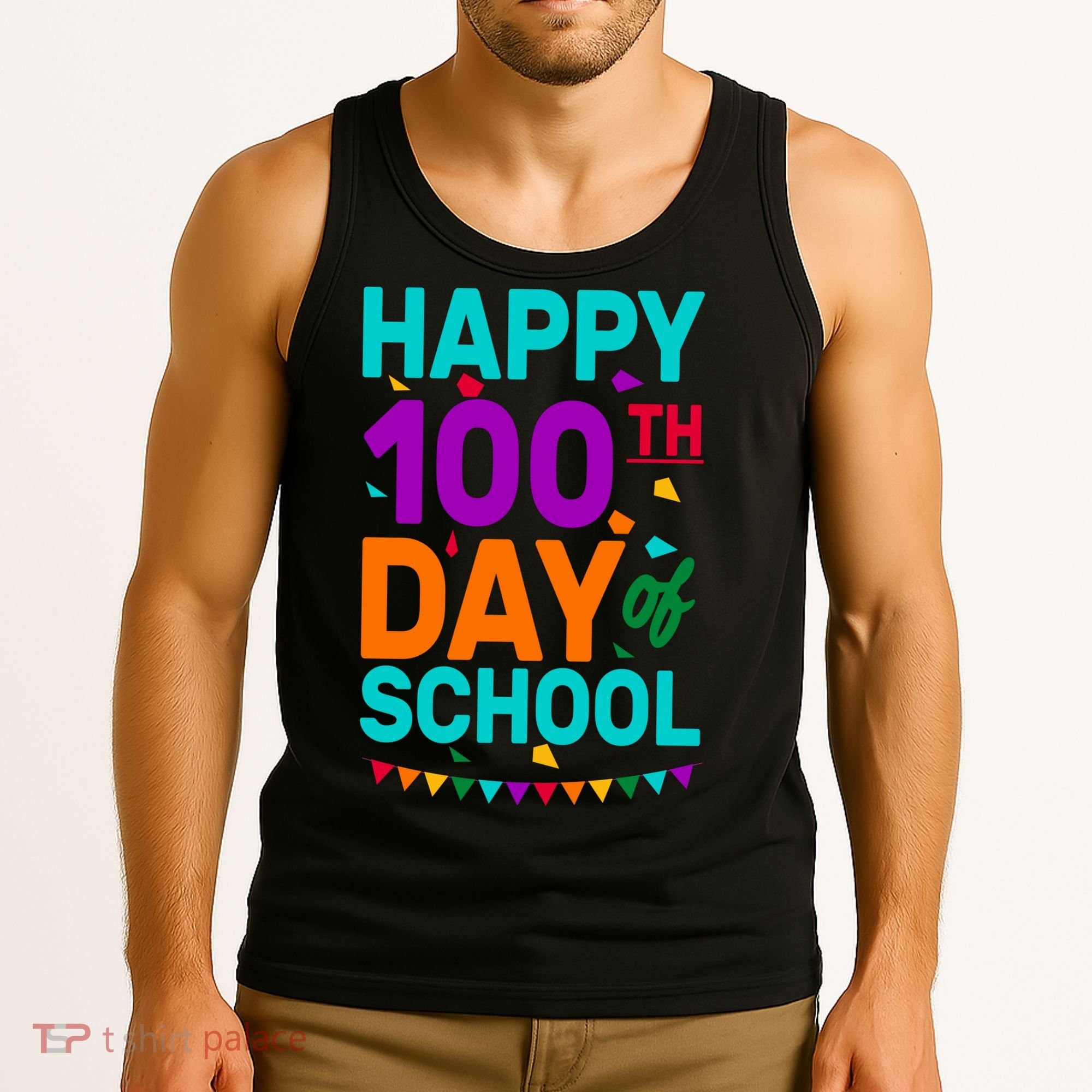 Happy 100th Day Of School For Teacher Or Child Tank Top